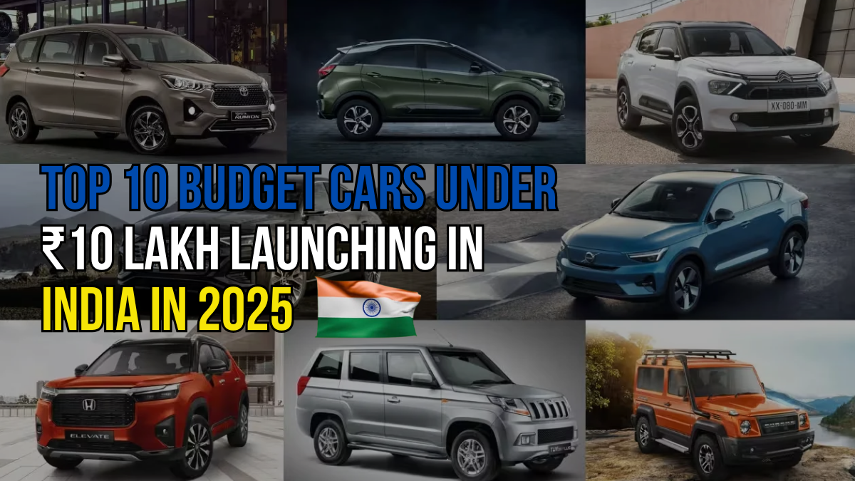 Top 10 Upcoming Budget Cars Under ₹10 Lakh Launching in India in 2025